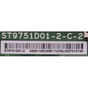 T-CON PARA TV TCL / NUMERO DE PARTE ST9751D01-2 / ST9751D01-2-C-2 / 34291100C / 34291100C20611UCNL320701XY00 / PANEL LVU980NDJL CD9W02 V1 / DISPLAY LVU980NDJL CD9W02 V1 / MODELO 98R754	